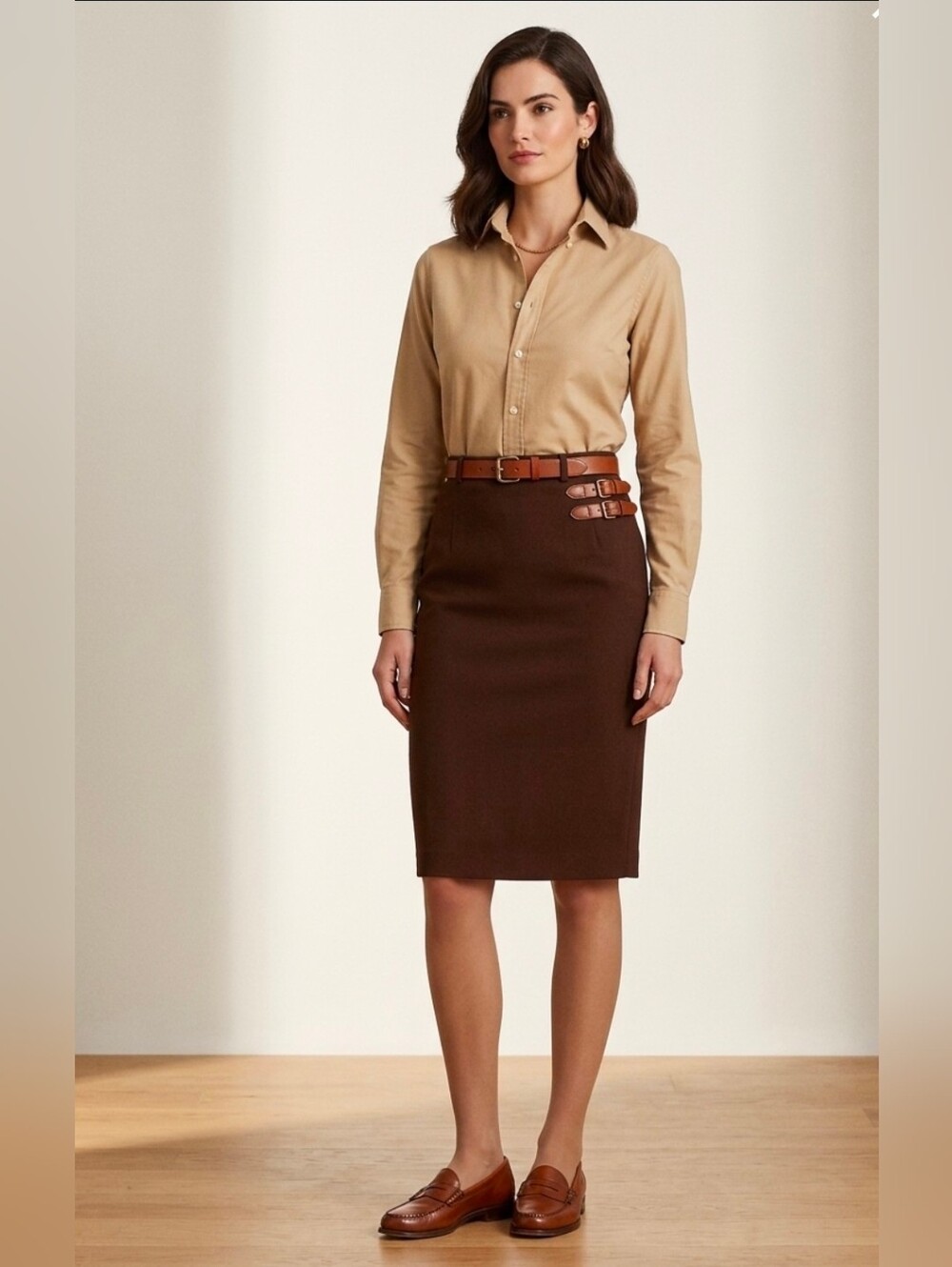 NWOT vintage Brown Ralph Lauren Skirt